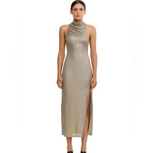 Significant Other Katia Midi Gold Dress